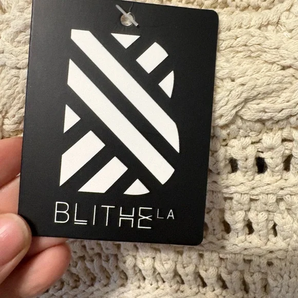 Cream Crochet Mini Dress - Picture 5 of 9